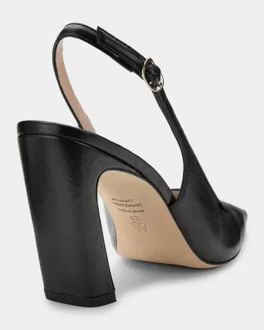 Stuart Weitzman Stassi 85MM Leather Slingback Pumps | Thumbnail 2 Stuart Weitzman Stassi 85MM Leather Slingback Pumps | Thumbnail 2