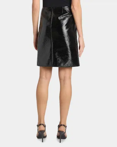 Courrèges Shiny Vinyl Knee-Length Skirt | Thumbnail 3 Courrèges Shiny Vinyl Knee-Length Skirt | Thumbnail 3