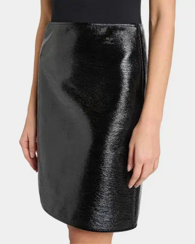 Courrèges Shiny Vinyl Knee-Length Skirt | Thumbnail 5 Courrèges Shiny Vinyl Knee-Length Skirt | Thumbnail 5