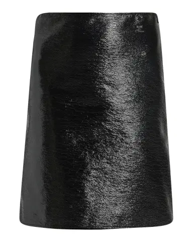 Courrèges Shiny Vinyl Knee-Length Skirt | Thumbnail 1 Courrèges Shiny Vinyl Knee-Length Skirt | Thumbnail 1