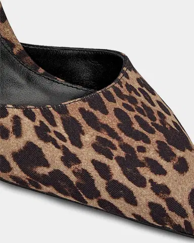 Stuart Weitzman Stuart Power 85MM Leopard-Print Mules | Thumbnail 4 Stuart Weitzman Stuart Power 85MM Leopard-Print Mules | Thumbnail 4