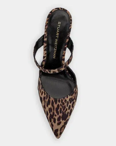 Stuart Weitzman Stuart Power 85MM Leopard-Print Mules | Thumbnail 5 Stuart Weitzman Stuart Power 85MM Leopard-Print Mules | Thumbnail 5