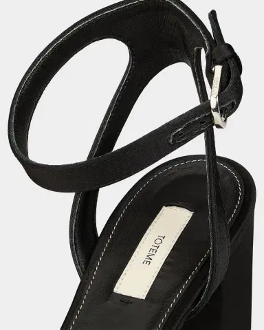 TOTEME 100MM Satin Platform Sandals | Thumbnail 4 TOTEME 100MM Satin Platform Sandals | Thumbnail 4