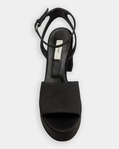 TOTEME 100MM Satin Platform Sandals | Thumbnail 5 TOTEME 100MM Satin Platform Sandals | Thumbnail 5