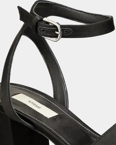 TOTEME 100MM Satin Platform Sandals | Thumbnail 6 TOTEME 100MM Satin Platform Sandals | Thumbnail 6