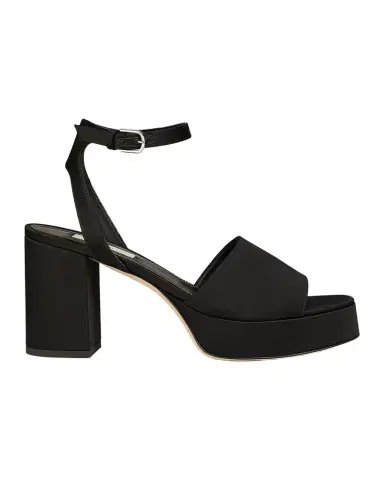 TOTEME 100MM Satin Platform Sandals | Thumbnail 1 TOTEME 100MM Satin Platform Sandals | Thumbnail 1
