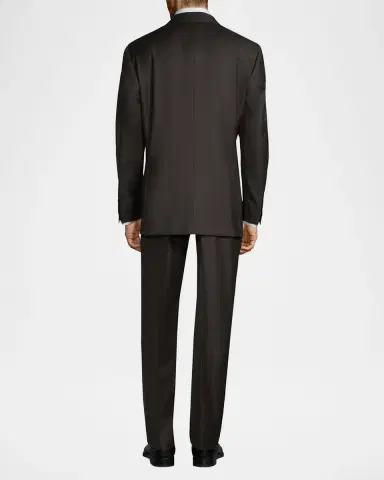Canali Regular-Fit Two-Button Wool-Blend Suit | Thumbnail 3 Canali Regular-Fit Two-Button Wool-Blend Suit | Thumbnail 3