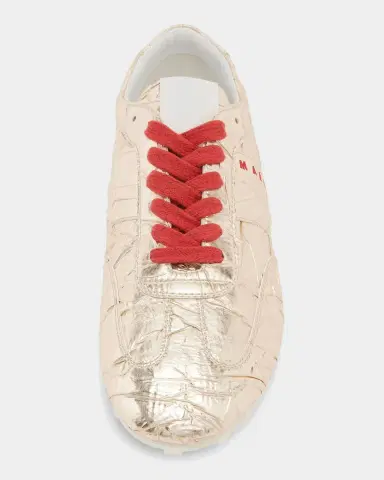 Marni Men's Crinkle Low-Top Sneakers | Thumbnail 4 Marni Men's Crinkle Low-Top Sneakers | Thumbnail 4