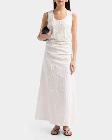 Proenza Schouler Violeta Gathered Jacquard Maxi Dress | Thumbnail 2 Proenza Schouler Violeta Gathered Jacquard Maxi Dress | Thumbnail 2