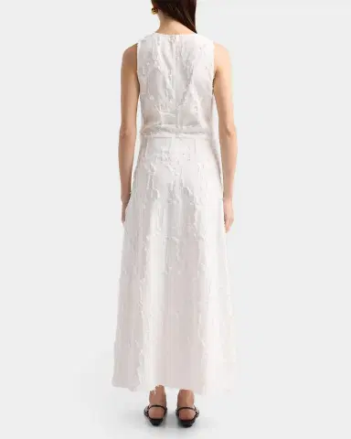 Proenza Schouler Violeta Gathered Jacquard Maxi Dress | Thumbnail 3 Proenza Schouler Violeta Gathered Jacquard Maxi Dress | Thumbnail 3