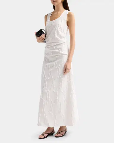 Proenza Schouler Violeta Gathered Jacquard Maxi Dress | Thumbnail 4 Proenza Schouler Violeta Gathered Jacquard Maxi Dress | Thumbnail 4