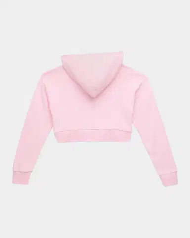 KatieJ NYC Girl's Tween Dylan Cropped Zip-Front Hoodie, Size -XL | Thumbnail 2 KatieJ NYC Girl's Tween Dylan Cropped Zip-Front Hoodie, Size -XL | Thumbnail 2