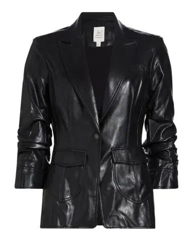 Likely Louisa Vegan Leather Scrunched Jacket | Thumbnail 1 Likely Louisa Vegan Leather Scrunched Jacket | Thumbnail 1