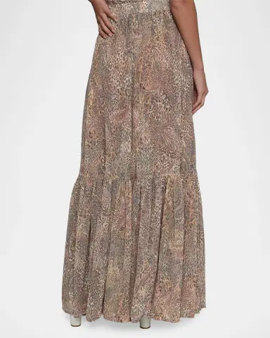 L'AGENCE Ursie Printed Maxi Skirt | Thumbnail 3 L'AGENCE Ursie Printed Maxi Skirt | Thumbnail 3