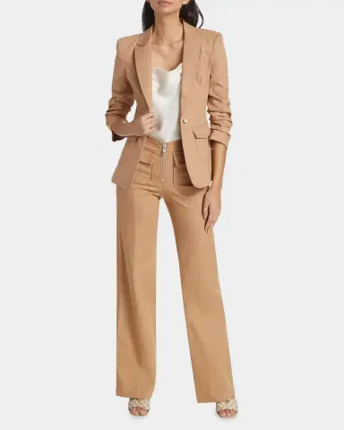 Cinq à Sept Azure Long Patch Pocket Straight-Leg Pants | Thumbnail 2 Cinq à Sept Azure Long Patch Pocket Straight-Leg Pants | Thumbnail 2