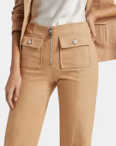 Cinq à Sept Azure Long Patch Pocket Straight-Leg Pants | Thumbnail 5 Cinq à Sept Azure Long Patch Pocket Straight-Leg Pants | Thumbnail 5