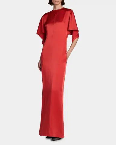 Stella McCartney Satin Tie-Back Maxi Dress | Thumbnail 2 Stella McCartney Satin Tie-Back Maxi Dress | Thumbnail 2