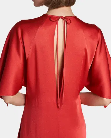 Stella McCartney Satin Tie-Back Maxi Dress | Thumbnail 5 Stella McCartney Satin Tie-Back Maxi Dress | Thumbnail 5