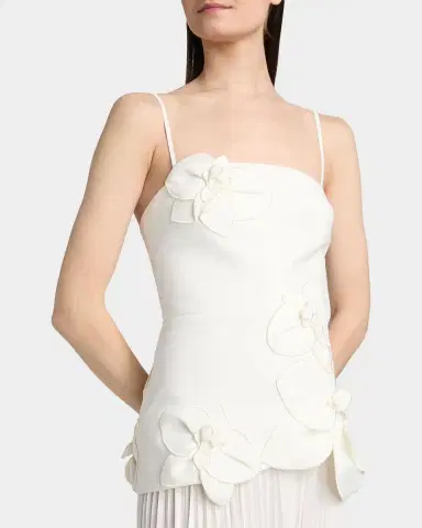 Acler Forever Young Avision Floral Appliqué Pleated Maxi Dress | Thumbnail 5 Acler Forever Young Avision Floral Appliqué Pleated Maxi Dress | Thumbnail 5