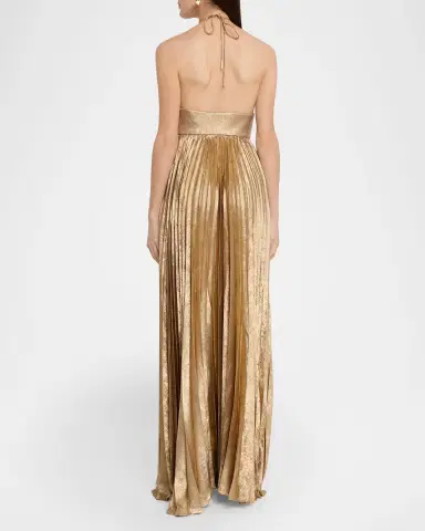 Acler Forever Young Pullford Metallic Pleated Gown | Thumbnail 3 Acler Forever Young Pullford Metallic Pleated Gown | Thumbnail 3