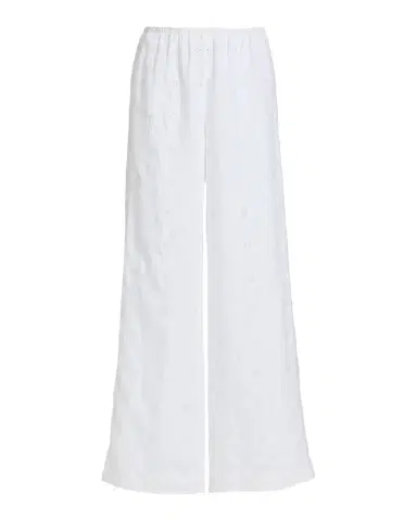 LoveShackFancy Cinna Eyelet Linen Wide-Leg Pants | Thumbnail 1 LoveShackFancy Cinna Eyelet Linen Wide-Leg Pants | Thumbnail 1