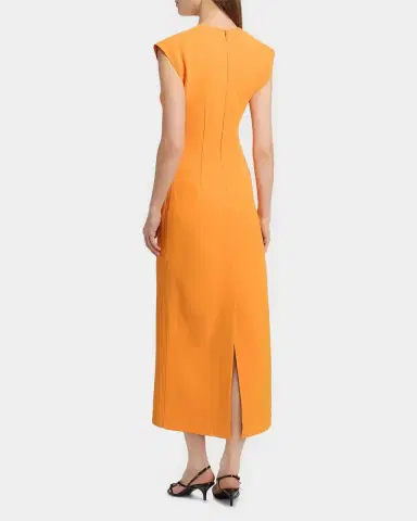 Acler Koda Floral Cut-Out Crepe Sheath Midi Dress | Thumbnail 3 Acler Koda Floral Cut-Out Crepe Sheath Midi Dress | Thumbnail 3