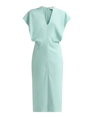 Stella McCartney V-Neck Blouson Midi Dress | Thumbnail 1 Stella McCartney V-Neck Blouson Midi Dress | Thumbnail 1