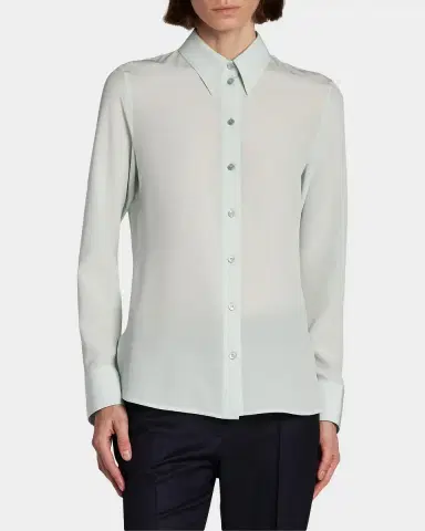 Stella McCartney Iconic Silk Shirt | Thumbnail 4 Stella McCartney Iconic Silk Shirt | Thumbnail 4