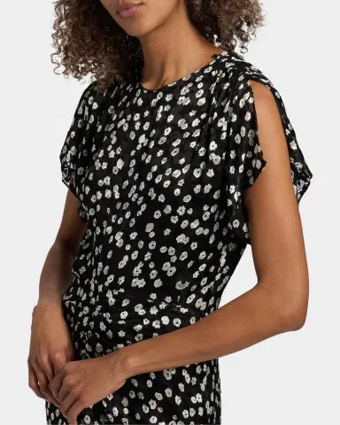 Isabel Marant Herva Floral Cinched Midi Dress | Thumbnail 5 Isabel Marant Herva Floral Cinched Midi Dress | Thumbnail 5