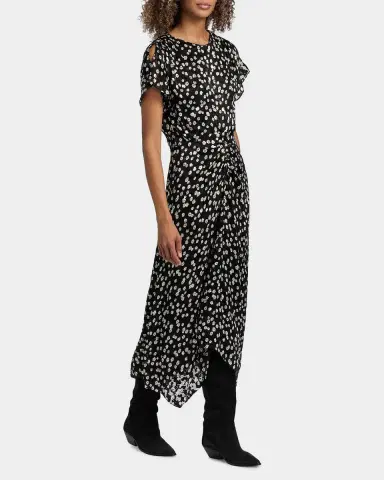 Isabel Marant Herva Floral Cinched Midi Dress | Thumbnail 7 Isabel Marant Herva Floral Cinched Midi Dress | Thumbnail 7