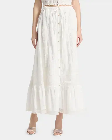 LoveShackFancy Brina Eyelet Lace Cotton Maxi Skirt | Thumbnail 4 LoveShackFancy Brina Eyelet Lace Cotton Maxi Skirt | Thumbnail 4