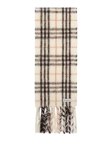 Burberry Men's Check Fringed Alpaca-Wool Scarf | Thumbnail 1 Burberry Men's Check Fringed Alpaca-Wool Scarf | Thumbnail 1