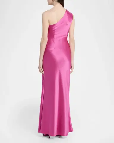 Acler Werona Satin One-Shoulder Gown | Thumbnail 3 Acler Werona Satin One-Shoulder Gown | Thumbnail 3