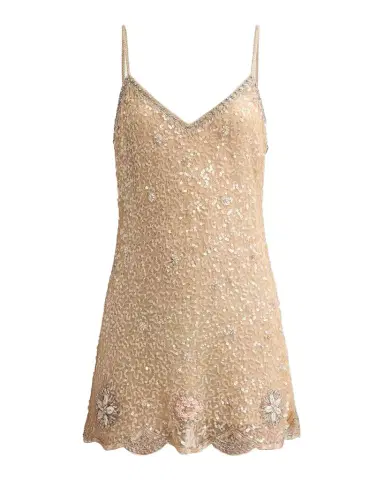 LoveShackFancy Lyrica Embellished A-Line Mini Dress | Thumbnail 1 LoveShackFancy Lyrica Embellished A-Line Mini Dress | Thumbnail 1