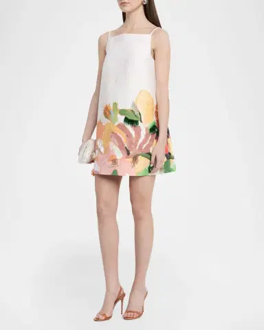 Acler Forever Young Java Bead-Embellished Printed Mini Dress | Thumbnail 4 Acler Forever Young Java Bead-Embellished Printed Mini Dress | Thumbnail 4