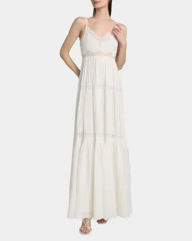 LoveShackFancy Espa Lace-Trim Cotton Maxi Dress | Thumbnail 4 LoveShackFancy Espa Lace-Trim Cotton Maxi Dress | Thumbnail 4