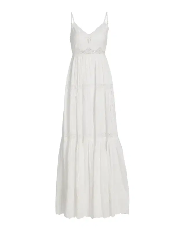Espa Lace-Trim Cotton Maxi Dress Espa Lace-Trim Cotton Maxi Dress