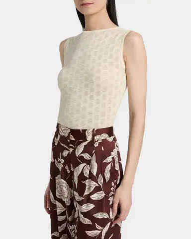 Tanya Taylor Charlisa Patterned Cotton-Blend Knit Top | Thumbnail 7 Tanya Taylor Charlisa Patterned Cotton-Blend Knit Top | Thumbnail 7