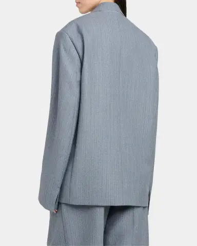 Bottega Veneta Striped Wool-Mohair Single-Breasted Jacket | Thumbnail 3 Bottega Veneta Striped Wool-Mohair Single-Breasted Jacket | Thumbnail 3