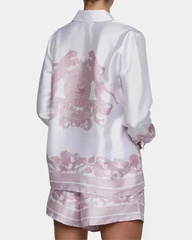 L'AGENCE Judy Scarf Satin Shirt | Thumbnail 3 L'AGENCE Judy Scarf Satin Shirt | Thumbnail 3