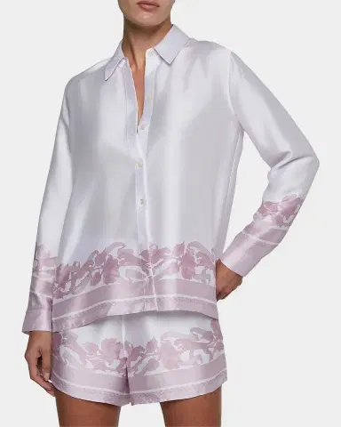 L'AGENCE Judy Scarf Satin Shirt | Thumbnail 4 L'AGENCE Judy Scarf Satin Shirt | Thumbnail 4