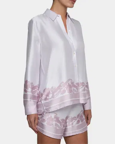 L'AGENCE Judy Scarf Satin Shirt | Thumbnail 5 L'AGENCE Judy Scarf Satin Shirt | Thumbnail 5
