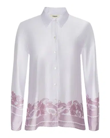 L'AGENCE Judy Scarf Satin Shirt | Thumbnail 1 L'AGENCE Judy Scarf Satin Shirt | Thumbnail 1