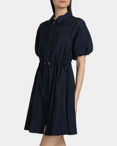 Cinq à Sept Macauly Textured Puff-Sleeve Mini Shirtdress | Thumbnail 6 Cinq à Sept Macauly Textured Puff-Sleeve Mini Shirtdress | Thumbnail 6