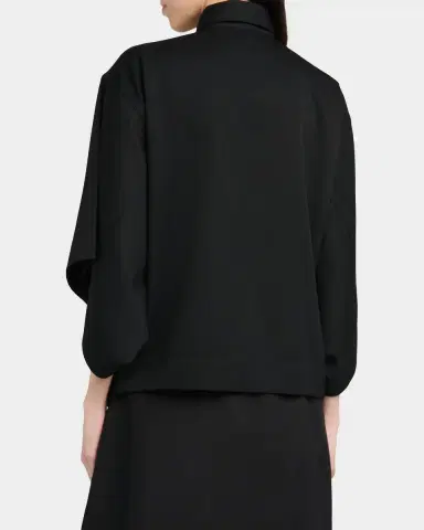 Bottega Veneta Cape-Sleeve Wool Shirt | Thumbnail 3 Bottega Veneta Cape-Sleeve Wool Shirt | Thumbnail 3