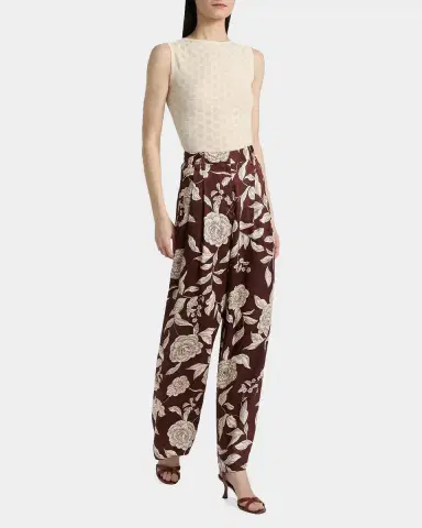 TANYA TAYLOR Jodi Floral Twill Wide-Leg Pants | Thumbnail 2 TANYA TAYLOR Jodi Floral Twill Wide-Leg Pants | Thumbnail 2