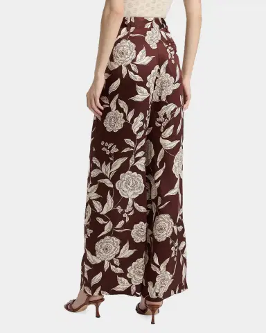 TANYA TAYLOR Jodi Floral Twill Wide-Leg Pants | Thumbnail 3 TANYA TAYLOR Jodi Floral Twill Wide-Leg Pants | Thumbnail 3