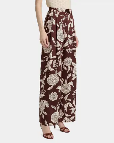 TANYA TAYLOR Jodi Floral Twill Wide-Leg Pants | Thumbnail 4 TANYA TAYLOR Jodi Floral Twill Wide-Leg Pants | Thumbnail 4