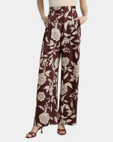 TANYA TAYLOR Jodi Floral Twill Wide-Leg Pants | Thumbnail 7 TANYA TAYLOR Jodi Floral Twill Wide-Leg Pants | Thumbnail 7