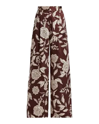 TANYA TAYLOR Jodi Floral Twill Wide-Leg Pants | Thumbnail 1 TANYA TAYLOR Jodi Floral Twill Wide-Leg Pants | Thumbnail 1